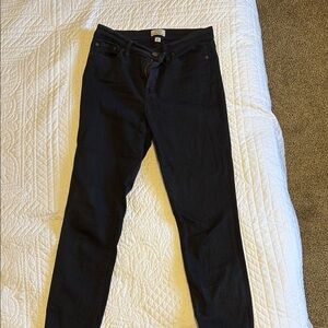 J. Crew Black Skinny Jeans Sleek Fit